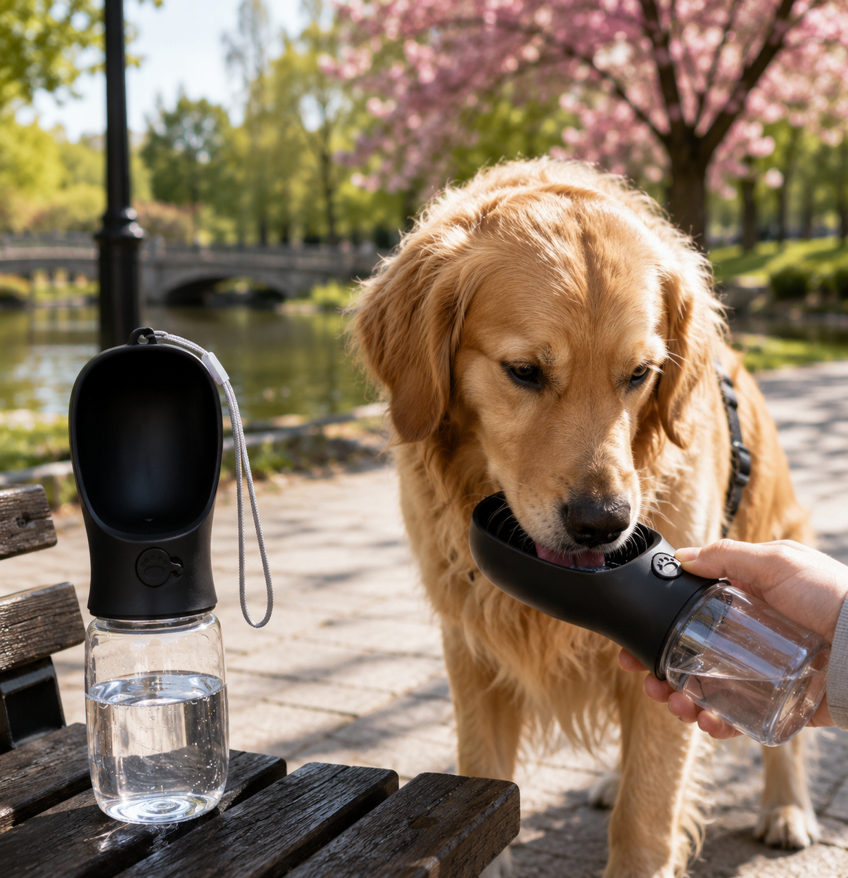 TravelSip™ - Borraccia portatile anti-perdita per cani