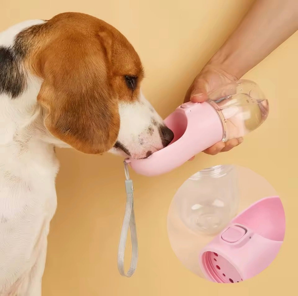 Borraccia per Cani con Ciotola Integrata Anti-Perdita